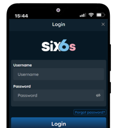 Six6s login window on Android