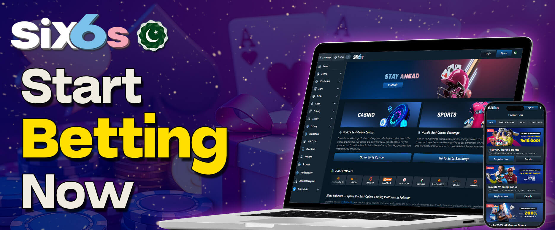 How Six6s works: Explore, Place Bet, Win