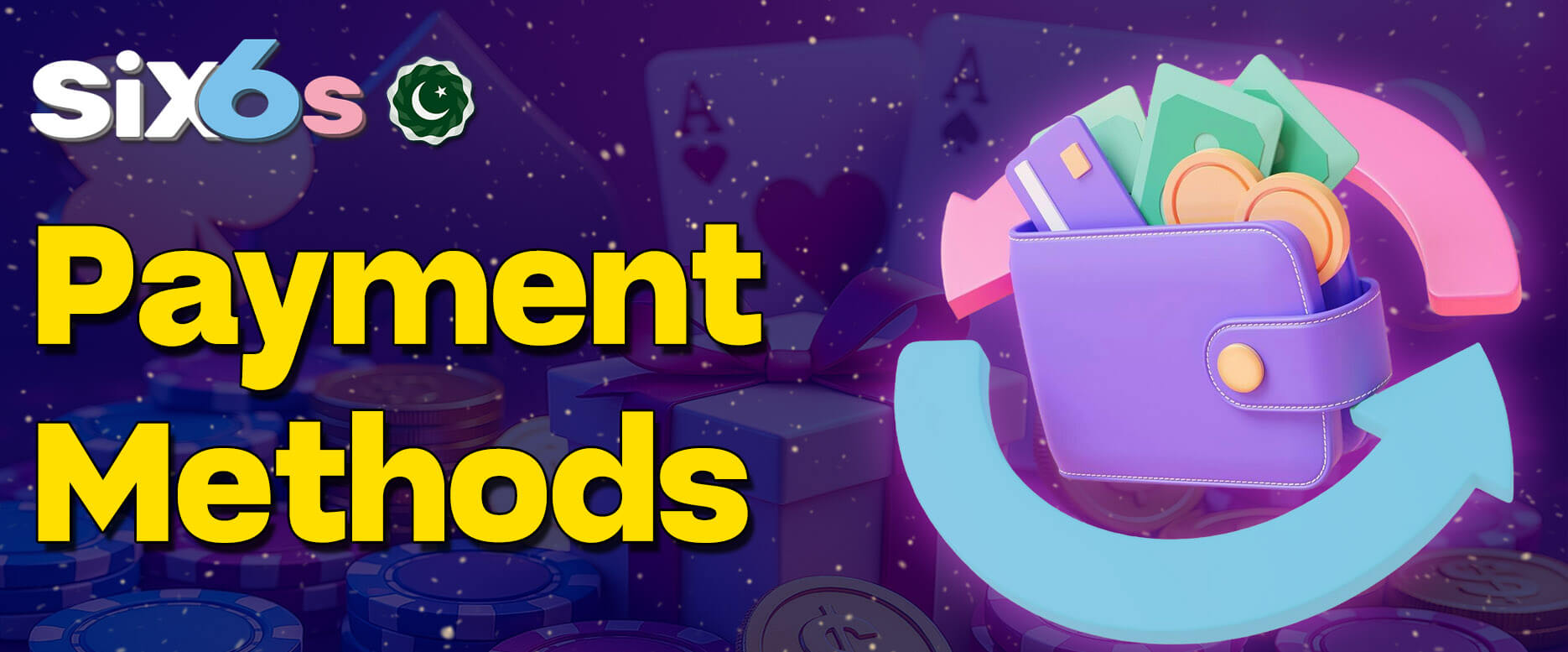 Payment methods for Six6s Casino users in Pakistan