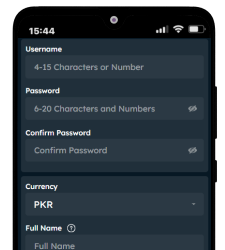 Filling out create account form.