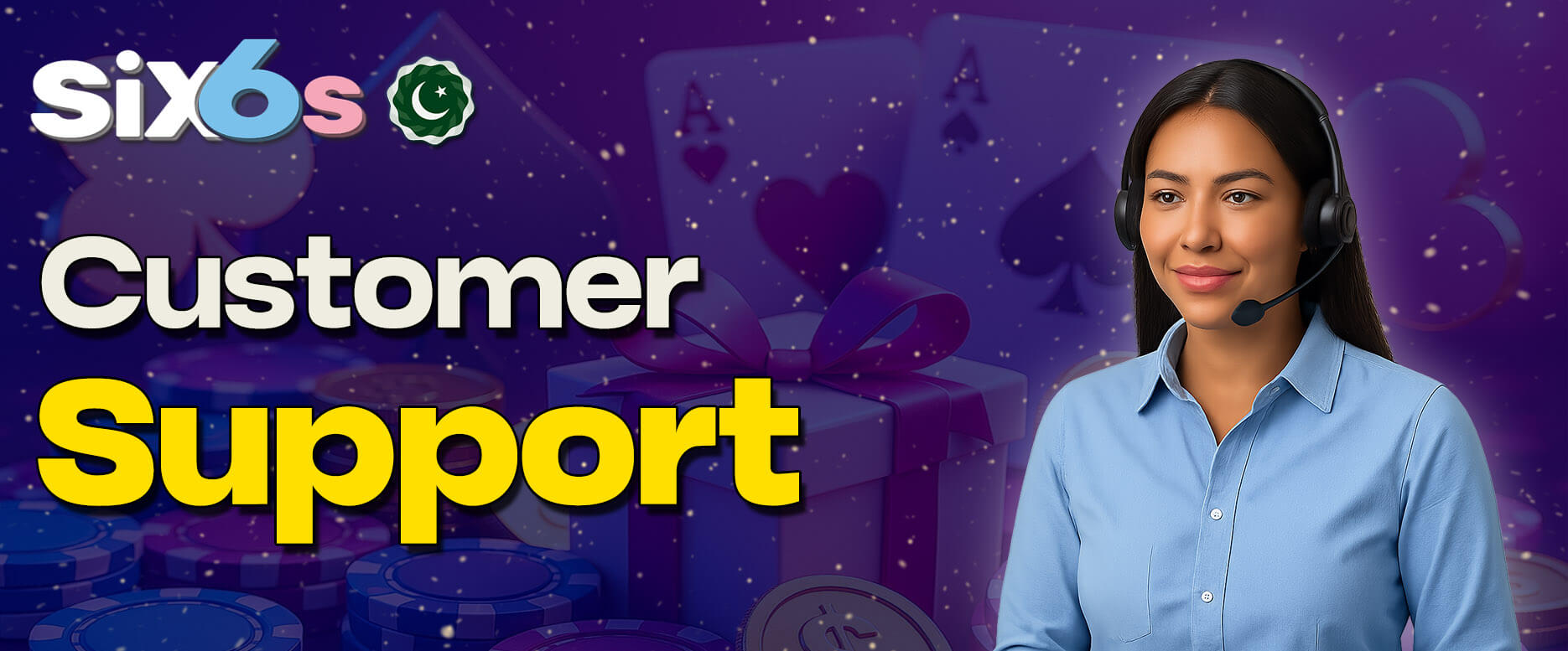 Support agent with headset – Six6s customer service