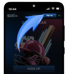 Sign Up button on Six6s website.